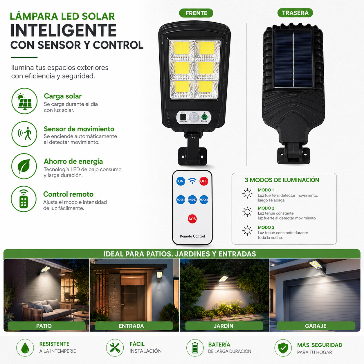 ☀️ ¡Ahorra energía e ilumina más! Compra 1 Mini Lámpara Solar y recibe 2 por el mismo pedido 🔥