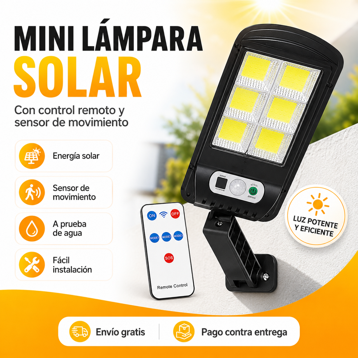 ☀️ ¡Ahorra energía e ilumina más! Compra 1 Mini Lámpara Solar y recibe 2 por el mismo pedido 🔥