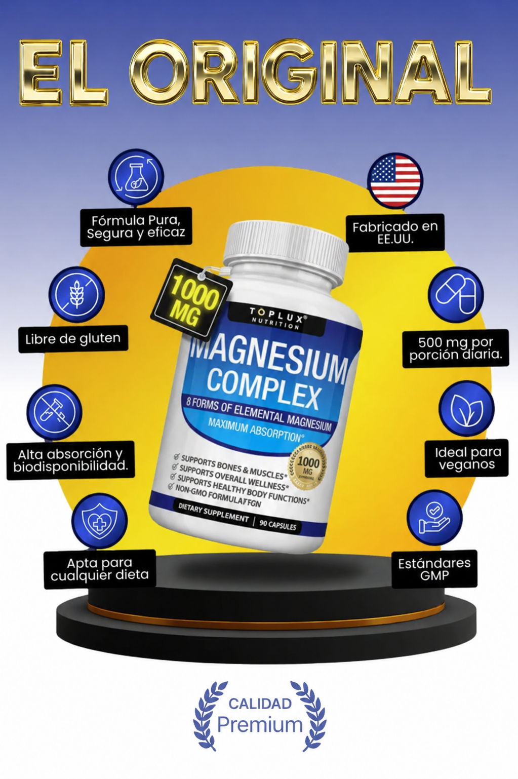 Magnesium Complex™ — 90 Cápsulas