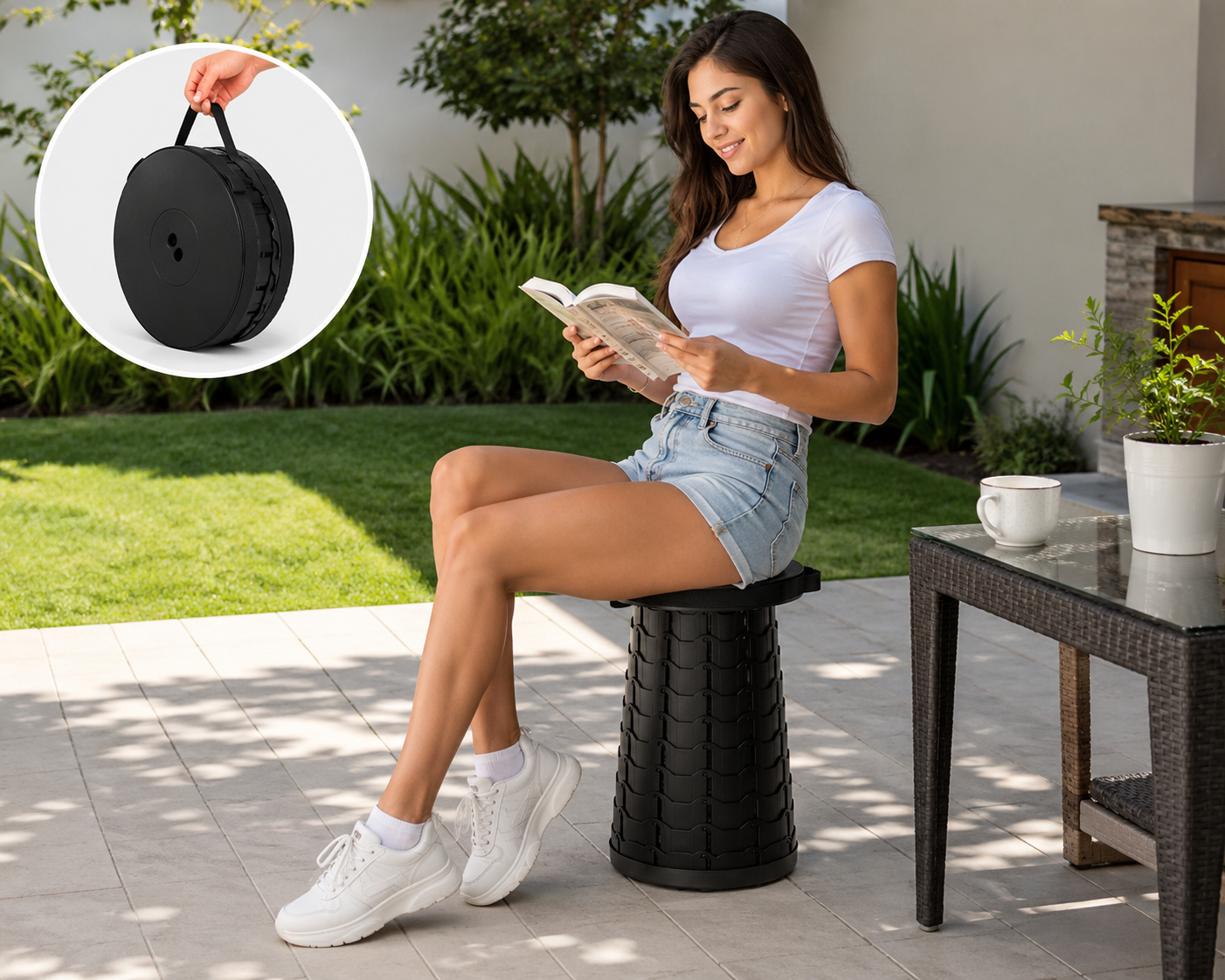 🪑Silla Plegable Ajustable Portátil | Resistente, Compacta y Fácil de Transportar✨